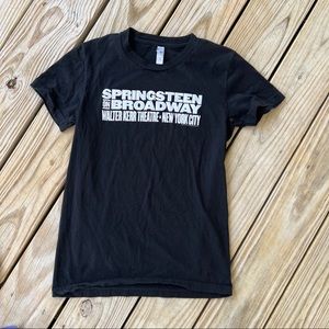 Bruce Springsteen Broadway tour shirt Walter Kerr theater black youth L or XS